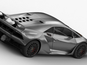 lamborghini sesto elemento hq interior Modèle 3D