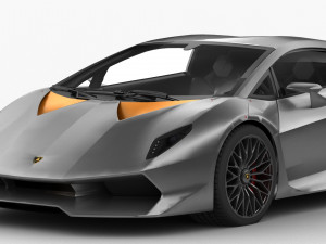 lamborghini sesto elemento hq interior Modèle 3D
