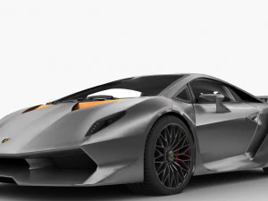 lamborghini sesto elemento hq interior 3D Model