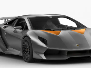 lamborghini sesto elemento hq interior 3D Model