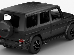 mercedes benz g65 2013 hq interior 3D Model