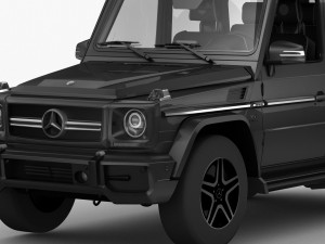 mercedes benz g65 2013 hq interior 3D Model