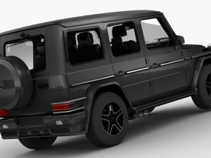 mercedes benz g65 2013 hq interior 3D Model