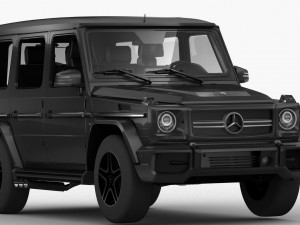 mercedes benz g65 2013 hq interior 3D Model