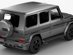 mercedes benz g65 amg 2013 hq interior 3D 模型
