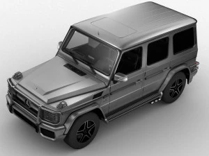mercedes benz g65 amg 2013 hq interior 3D Model