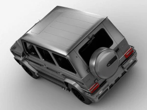 mercedes benz g65 amg 2013 hq interior 3D Model