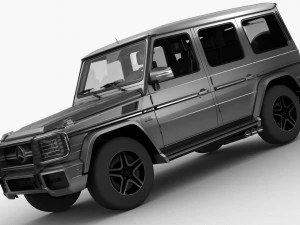 mercedes benz g65 amg 2013 hq interior 3D Model