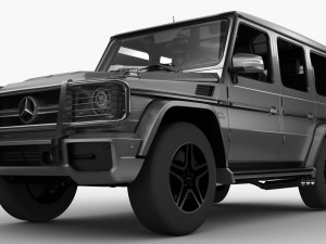 mercedes benz g65 amg 2013 hq interior 3D 模型