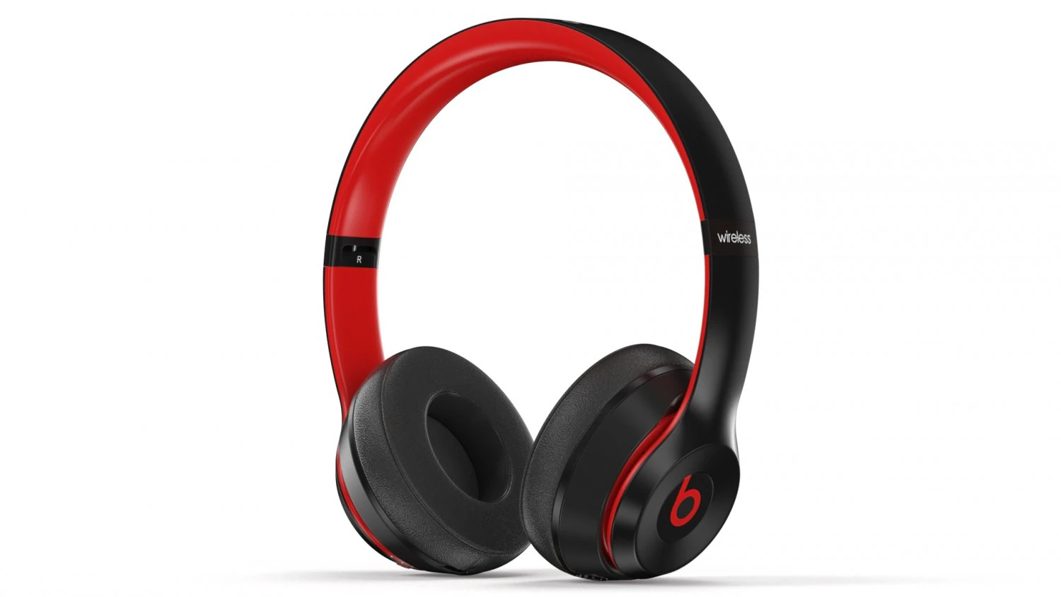 beats solo3 wireless black-red 3D Model .c4d .max .obj .3ds .fbx .stl .blend 