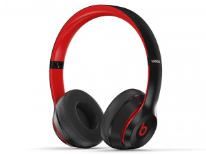 beats solo3 wireless black-red 3D Model