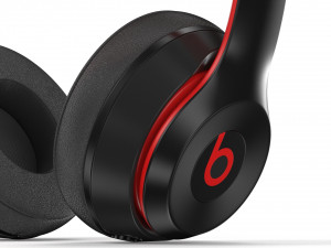 beats solo3 wireless black-red Model 3D