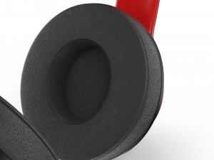 beats solo3 wireless black-red Model 3D
