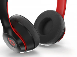 beats solo3 wireless black-red 3D Model