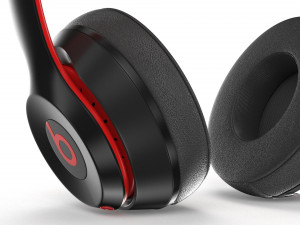 beats solo3 wireless black-red Model 3D