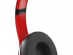 beats solo3 wireless black-red Model 3D
