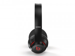 beats solo3 wireless black-red Model 3D