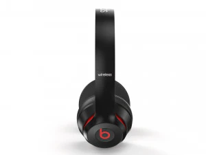 beats solo3 wireless black-red 3D Model