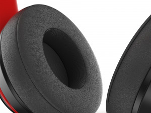 beats solo3 wireless black-red Model 3D