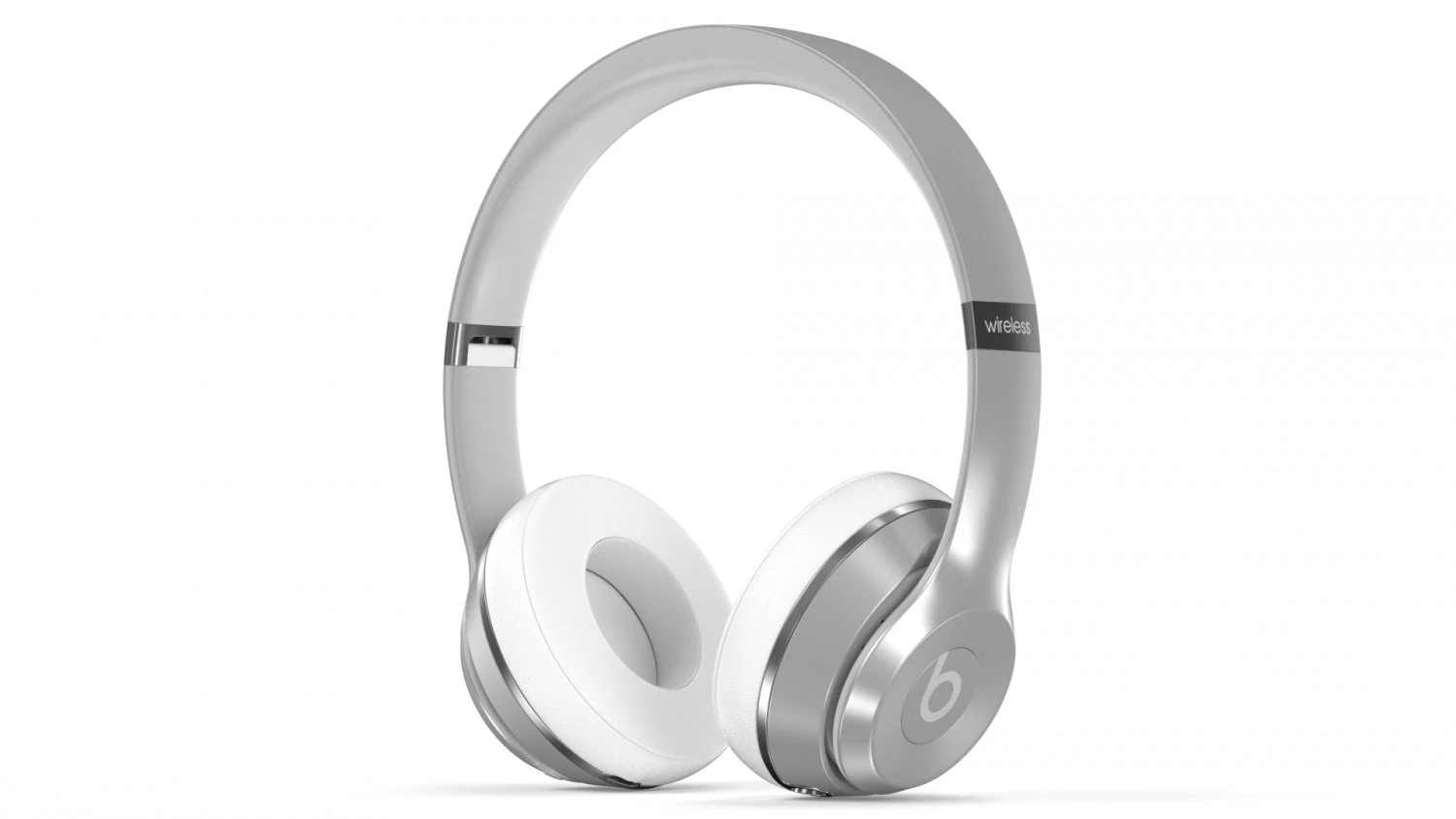 beats solo3 wireless silver 3D Model .c4d .max .obj .3ds .fbx .stl .blend