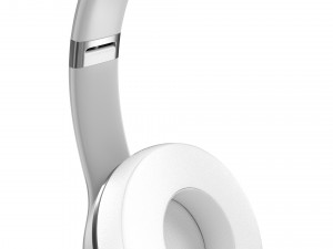 beats solo3 wireless silver 3D 모델