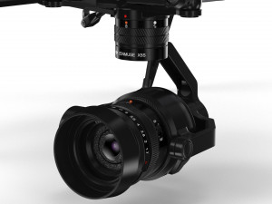 dji inspire 2 3D-Modell