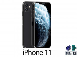 apple iphone 11 - element 3d 3D 模型