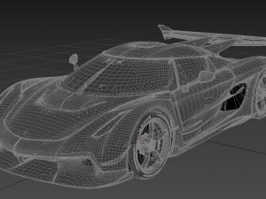 koenigsegg jesko 2020 Modelo 3D