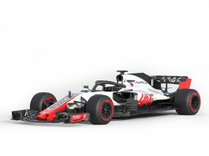 F1 Haas VF-18 2018 3D Model