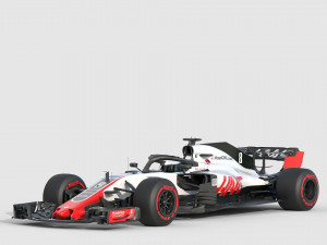 F1 Haas VF-18 2018 3D Model