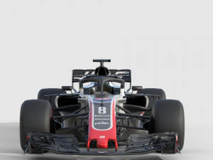 F1 Haas VF-18 2018 3D Model