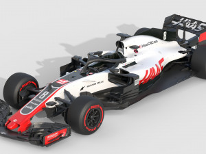 F1 Haas VF-18 2018 3D Model