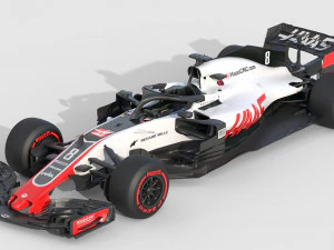F1 Haas VF-18 2018 3D Model