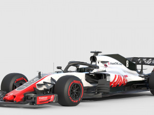 F1 Haas VF-18 2018 3D Model