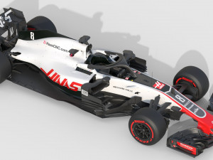 F1 Haas VF-18 2018 3D Model