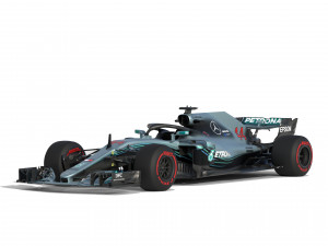 F1 Mercedes W09 2018 3D-Modell