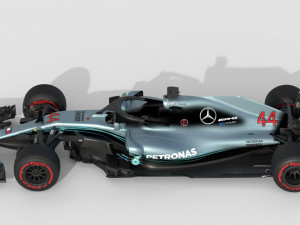 F1 Mercedes W09 2018 Modello 3D