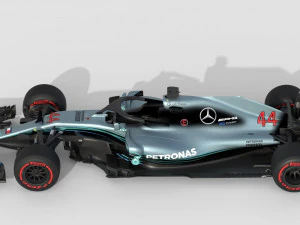 F1 Mercedes W09 2018 3D Model