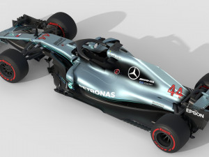 F1 Mercedes W09 2018 Modello 3D