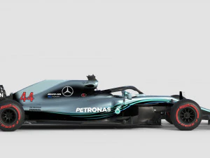 F1 Mercedes W09 2018 3D Model