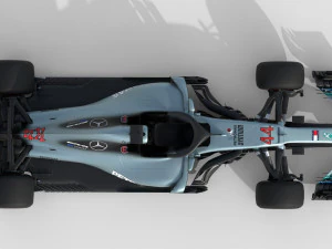 F1 Mercedes W09 2018 3D Model