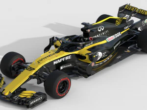 F1 Renault RS18 2018 3D Model