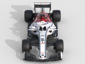 F1 Sauber C37 2018 3D 模型