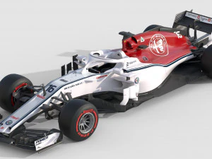 F1 Sauber C37 2018 3D Model