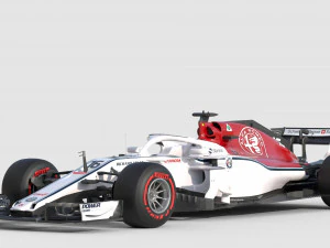 F1 Sauber C37 2018 3D Model