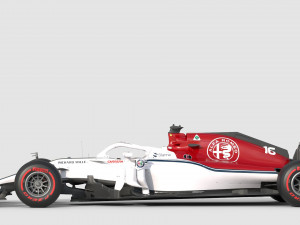 F1 Sauber C37 2018 3D 模型
