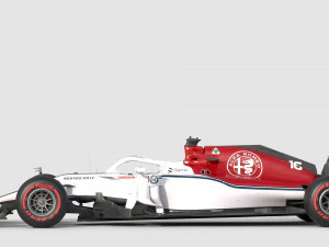 F1 Sauber C37 2018 3D Model