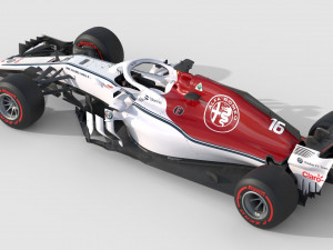 F1 Sauber C37 2018 3D 模型