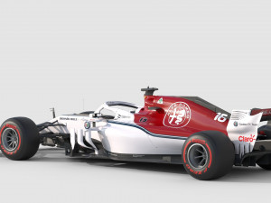 F1 Sauber C37 2018 3D 模型