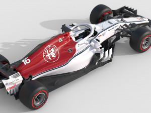 F1 Sauber C37 2018 3D 模型